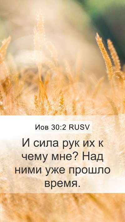 Иов 30:2 RUSV Mobile Phone Wallpaper - И сила рук их к чему мне? - Mobile Bible Verse Wallpaper