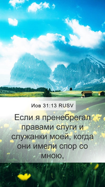 Иов 31:13 RUSV Bible Verse Image