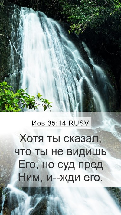 Иов 35:14 RUSV Bible Verse Image