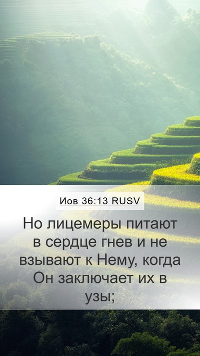 Иов 36:13 RUSV Bible Verse Image