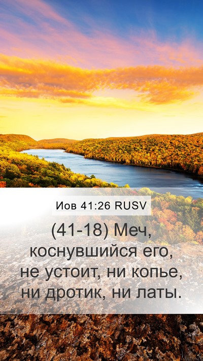 Иов 41:26 RUSV Bible Verse Image