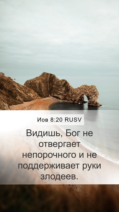 Иов 8:20 RUSV Bible Verse Image