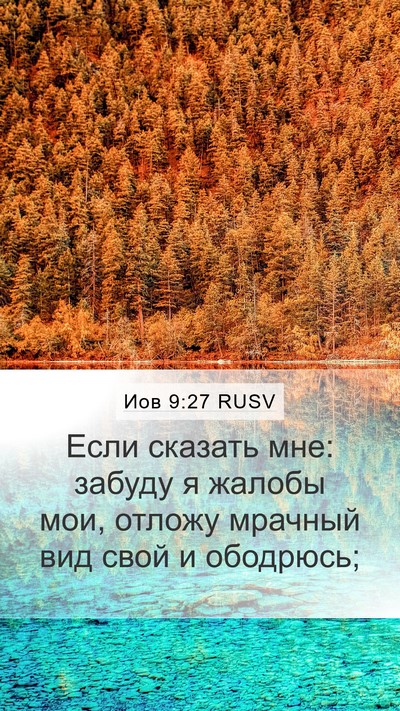 Иов 9:27 RUSV Bible Verse Image