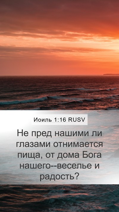 Иоиль 1:16 RUSV Bible Verse Image