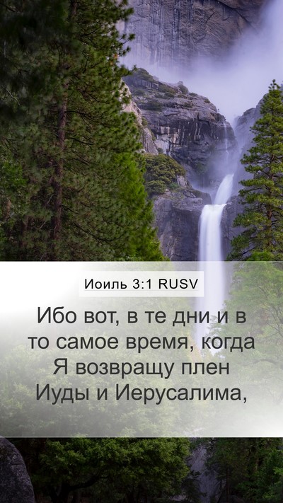 Иоиль 3:1 RUSV Bible Verse Image