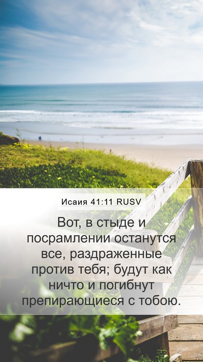 Исаия 41:11 RUSV Bible Verse Image