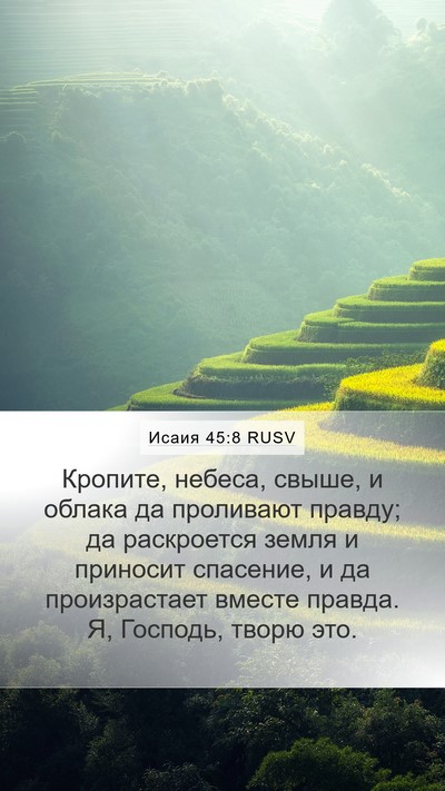 Исаия 45:8 RUSV Bible Verse Image