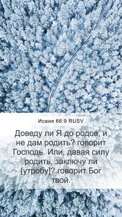 Исаия 66:9 RUSV Bible Verse Image