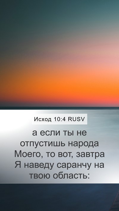 Исход 10:4 RUSV Bible Verse Image