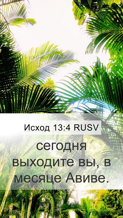 Исход 13:4 RUSV Bible Verse Image