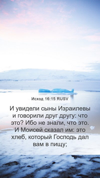 Исход 16:15 RUSV Bible Verse Image