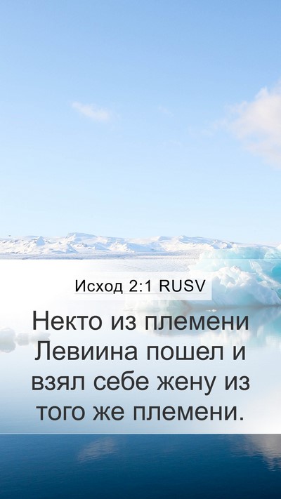 Исход 2:1 RUSV Bible Verse Image