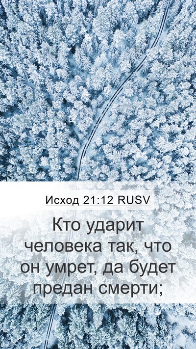 Исход 21:12 RUSV Bible Verse Image