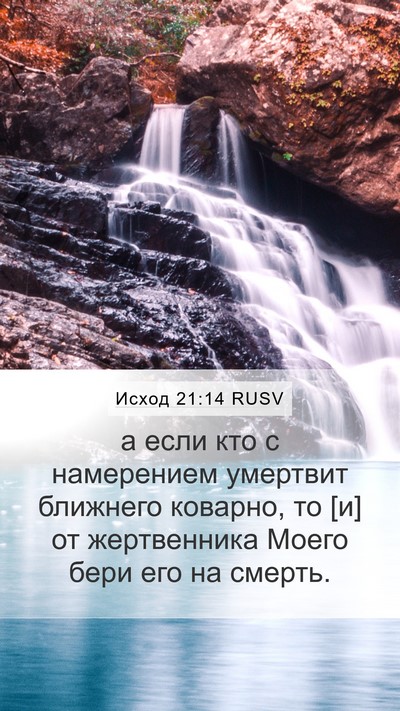 Исход 21:14 RUSV Bible Verse Image