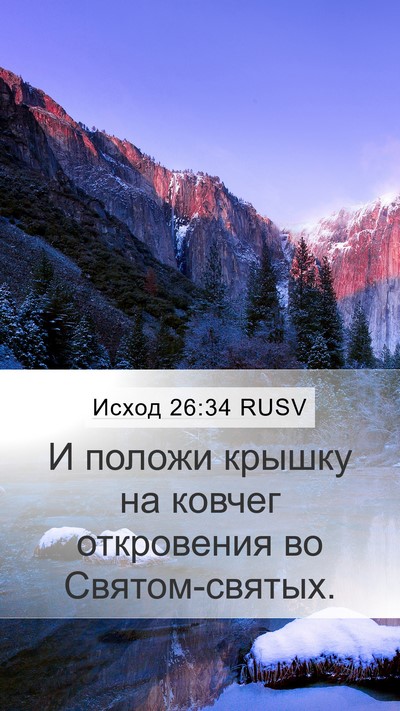 Исход 26:34 RUSV Bible Verse Image