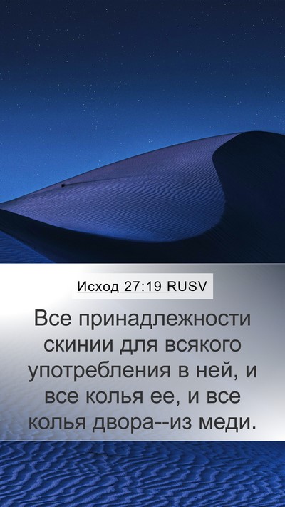 Исход 27:19 RUSV Bible Verse Image