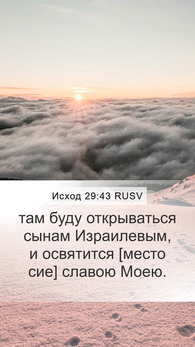 Исход 29:43 RUSV Bible Verse Image