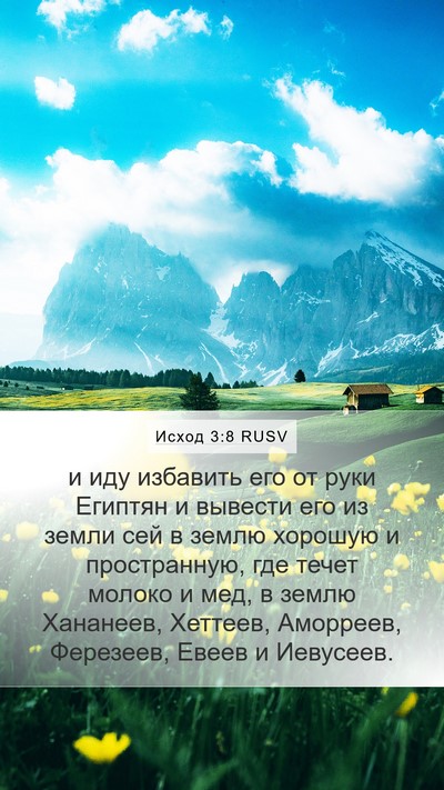 Исход 3:8 RUSV Bible Verse Image