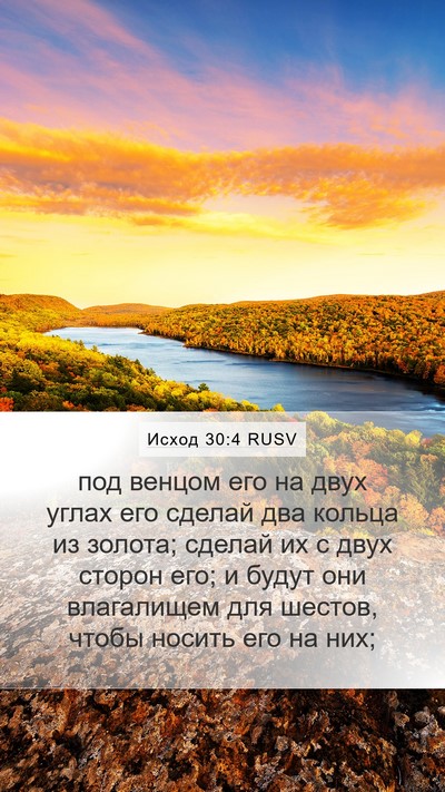 Исход 30:4 RUSV Bible Verse Image