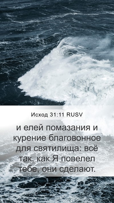 Исход 31:11 RUSV Bible Verse Image