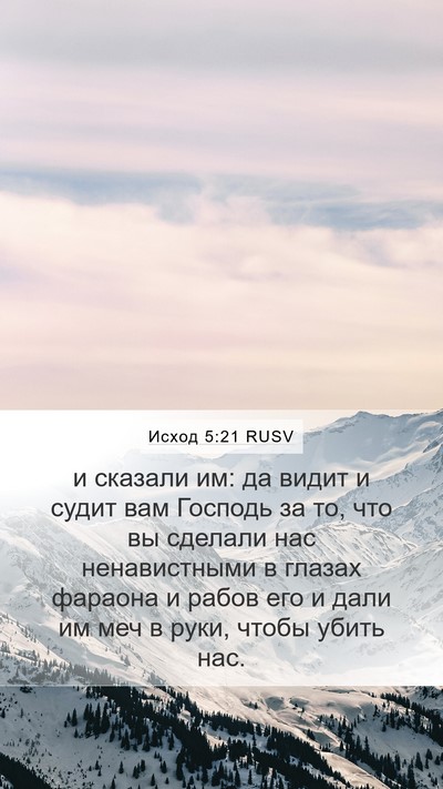 Исход 5:21 RUSV Bible Verse Image