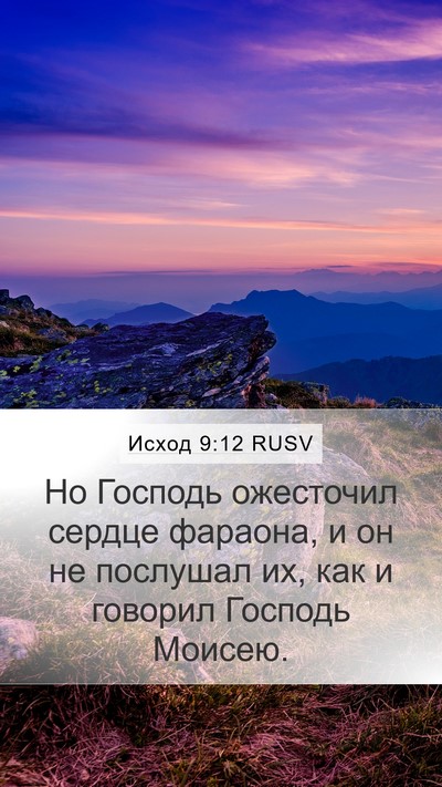 Исход 9:12 RUSV Bible Verse Image