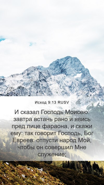 Исход 9:13 RUSV Bible Verse Image