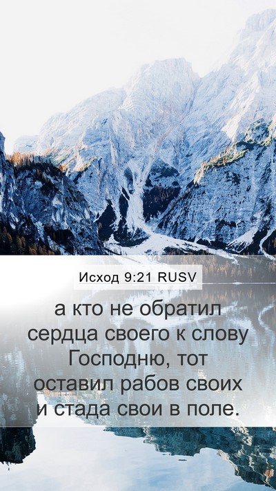 Исход 9:21 RUSV Bible Verse Image