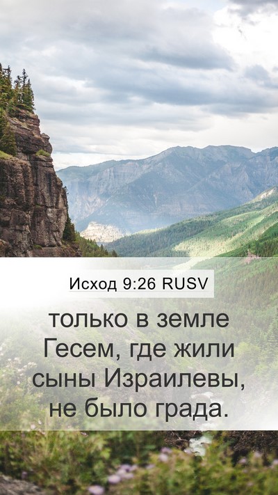 Исход 9:26 RUSV Bible Verse Image
