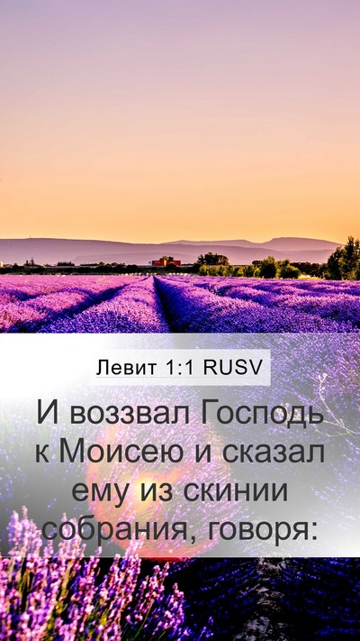 Левит 1:1 RUSV Bible Verse Image
