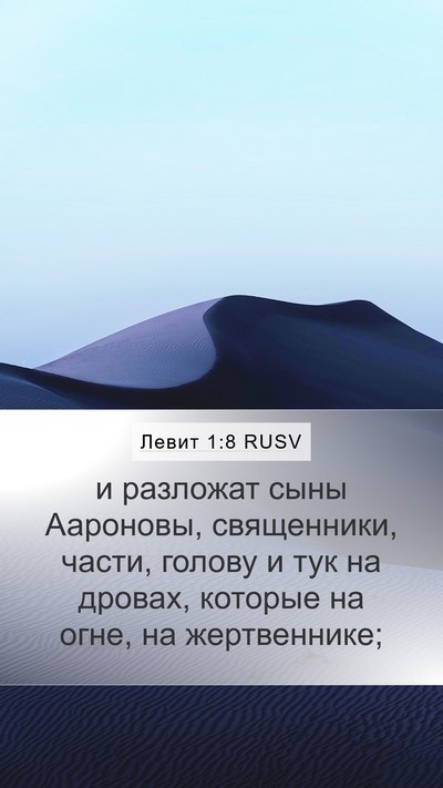 Левит 1:8 RUSV Mobile Phone Wallpaper - и разложат сыны Аароновы, - Mobile Bible Verse Wallpaper