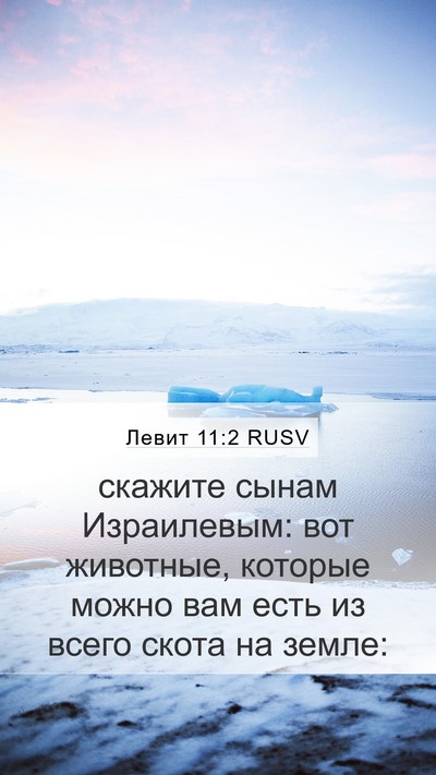 Левит 11:2 RUSV Bible Verse Image