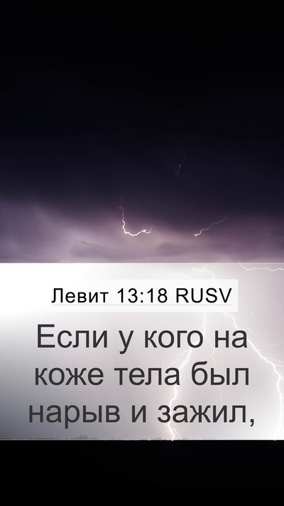 Левит 13:18 RUSV Mobile Phone Wallpaper - Если у кого на коже тела - Mobile Bible Verse Wallpaper
