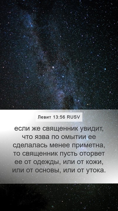 Левит 13:56 RUSV Mobile Phone Wallpaper - если же священник увидит, - Mobile Bible Verse Wallpaper