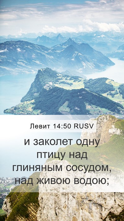 Левит 14:50 RUSV Bible Verse Image