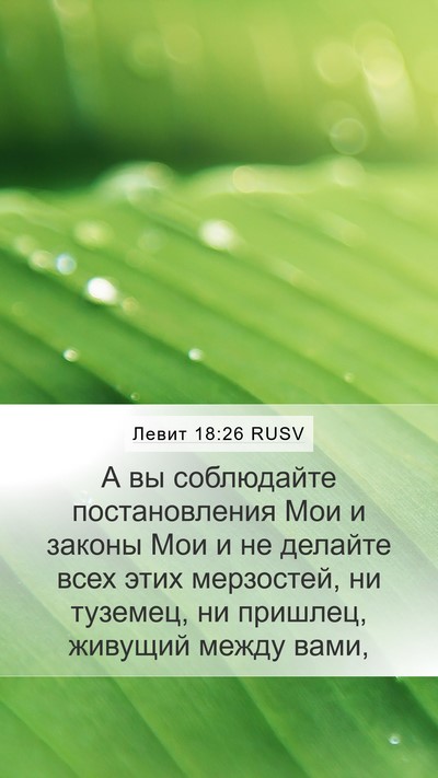 Левит 18:26 RUSV Bible Verse Image