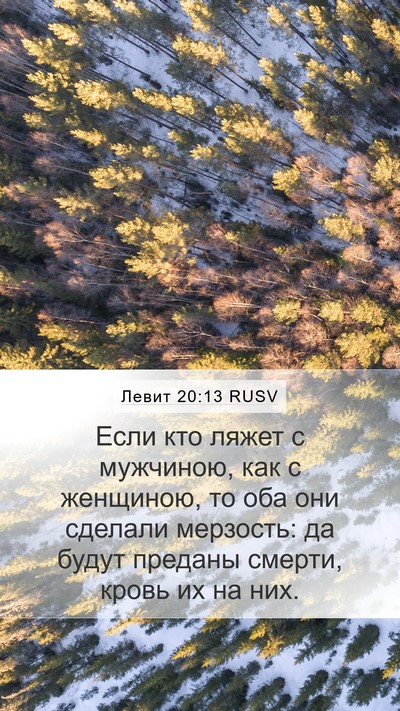 Левит 20:13 RUSV Bible Verse Image