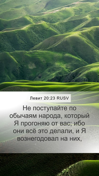 Левит 20:23 RUSV Bible Verse Image