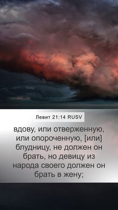 Левит 21:14 RUSV Bible Verse Image