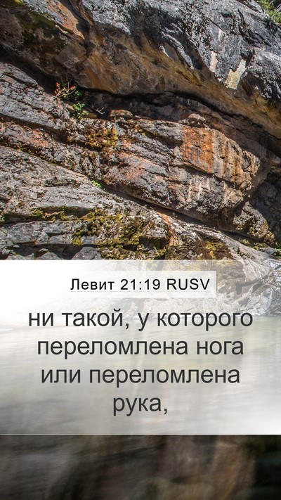 Левит 21:19 RUSV Mobile Phone Wallpaper - ни такой, у которого - Mobile Bible Verse Wallpaper