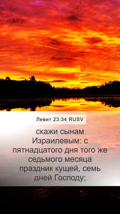 Левит 23:34 RUSV Bible Verse Image