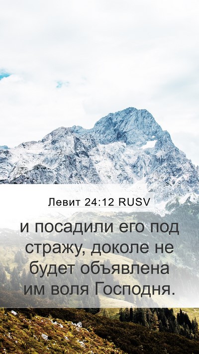 Левит 24:12 RUSV Bible Verse Image