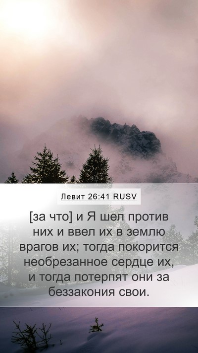 Левит 26:41 RUSV Bible Verse Image