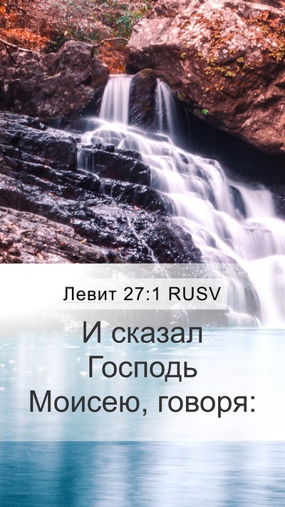 Левит 27:1 RUSV Mobile Phone Wallpaper - И сказал Господь Моисею, - Mobile Bible Verse Wallpaper