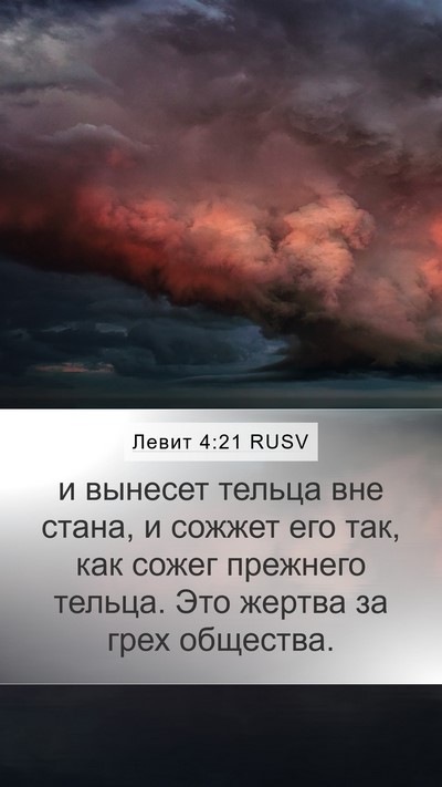 Левит 4:21 RUSV Bible Verse Image