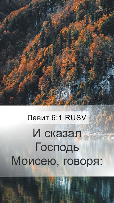 Левит 6:1 RUSV Bible Verse Image