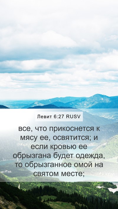 Левит 6:27 RUSV Bible Verse Image