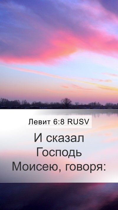 Левит 6:8 RUSV Mobile Phone Wallpaper - И сказал Господь Моисею, - Mobile Bible Verse Wallpaper