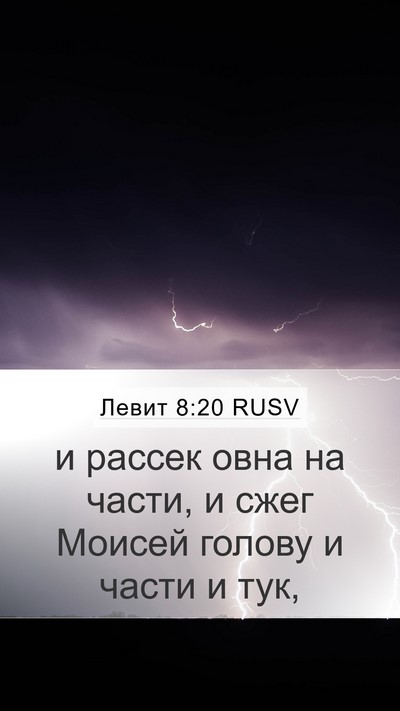 Левит 8:20 RUSV Mobile Phone Wallpaper - и рассек овна на части, и - Mobile Bible Verse Wallpaper