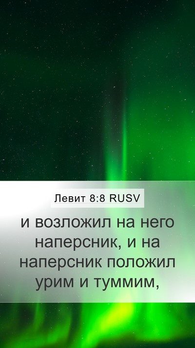 Левит 8:8 RUSV Mobile Phone Wallpaper - и возложил на него - Mobile Bible Verse Wallpaper